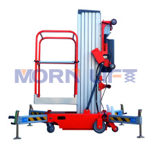 Aluminium Single Mast Hydraulic Lift Hydraulic Man Lifter Single Mast Lift Aerial Work Platform One Man Lift